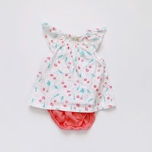Zara Baby Cherry Print Dress Outfit